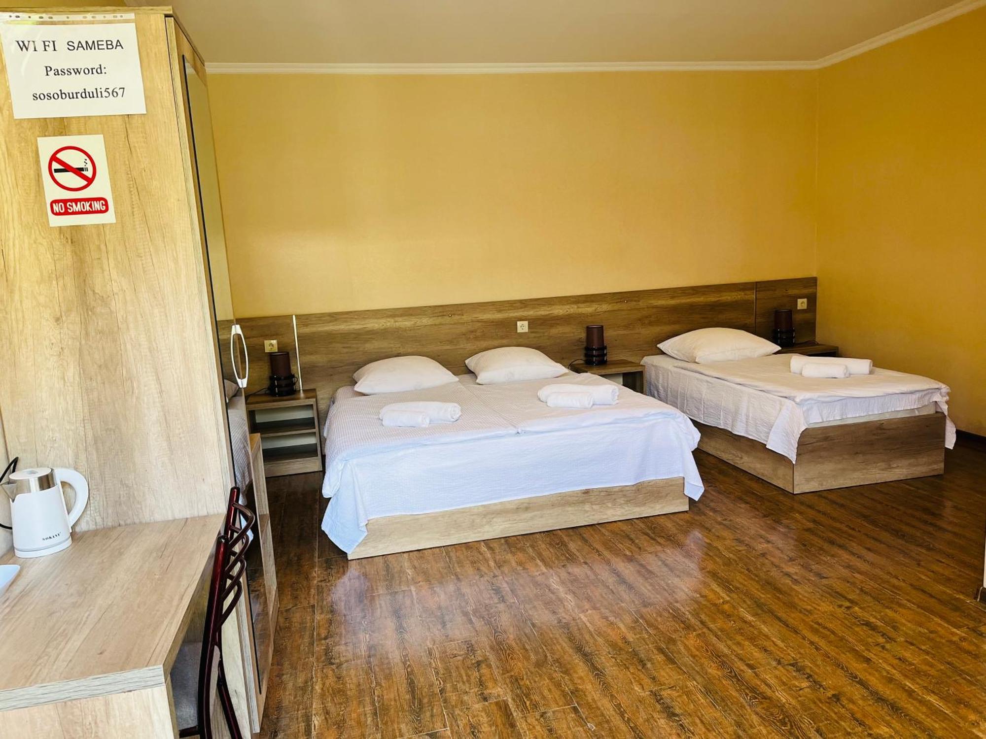 Soso Burduli'S Guesthouse Kazbegi Bagian luar foto